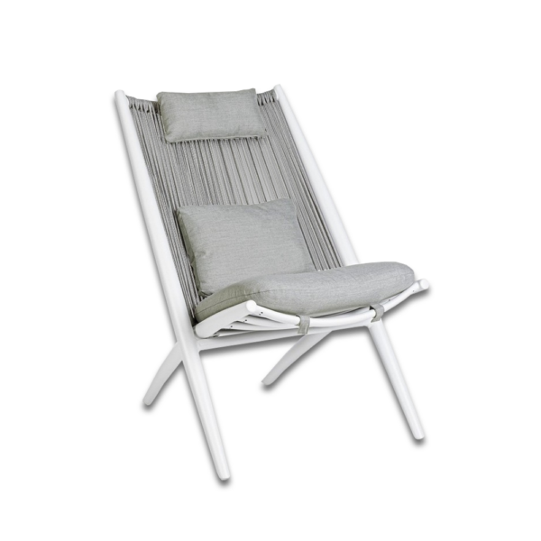 set relax Aloha blanc Bizzotto jardin déco Piscine et Spa Pevele