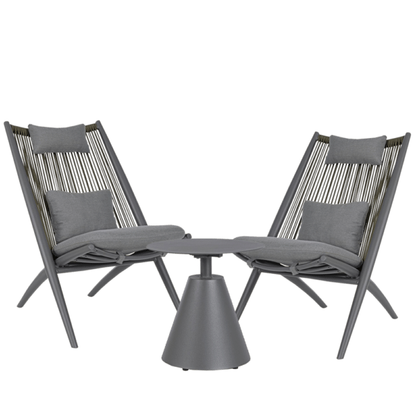 mobilier jardin Aloha gris Bizzotto relax Pevèle déco Piscine & Spas Seclin