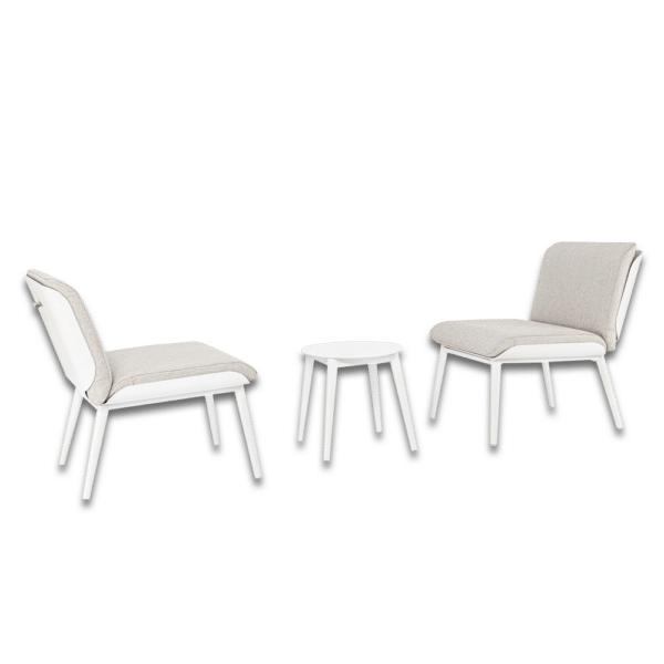 set relax Isabela blanc extérieur déco Piscine & Spas Nord