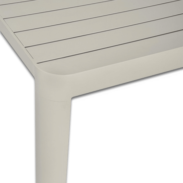 Table Kiplin Bizzotto aluminium beige élégance Avelin Piscine & Spas