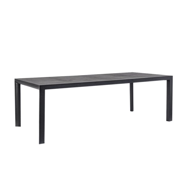 Table Mason Bizzotto aluminium noir Avelin Piscine & Spas