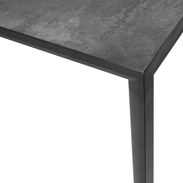 Table d'extérieur Bizzotto Mason luxe noir Seclin piscines et spa